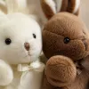 Brown rabbit dolls, white rabbit dolls, plush toys, cute throw pillows, home decoration Application Scenario